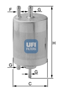 YAKIT FILTRESI MERCEDES M166 A-CLASS W168 97 04 VANEO 414 02 05 - UFI