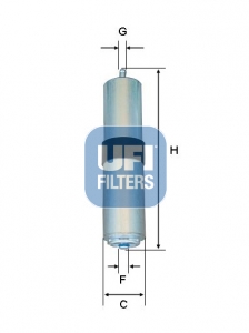 YAKIT FILTRESI BMW F45 F46 F48 F39 MINI F54 F55 F56 F57 F60 - UFI