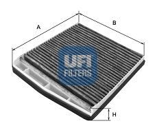 POLEN FİLTRESİ KARBONLU VOLVO S60 2001-2010 S80 98-06 V70 99-07 XC70 02-07 XC90 02-14 - UFI