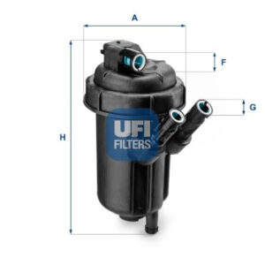 YAKIT FİLTRESİ KOMPLE COMBO-MERIVA-AGILA 1.3 CDTI 07 OE - UFI