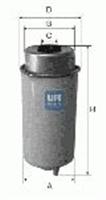 YAKIT FİLTRESİ TRANSIT 2.0TDCI-2.4TDCI 09-10 - UFI