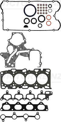 FULL GASKET SET. ENGINE - V.REINZ