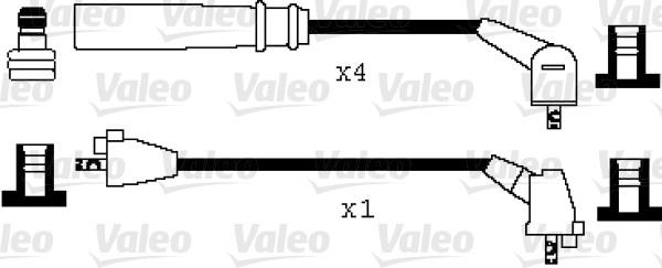 ATEŞLEME KABLO TK. DAIHATSU CHARADE 16V 96 99 - VALEO