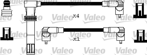 ATEŞLEME KABLO TK. VOLKSWAGEN POLO 16V 96 99 - VALEO