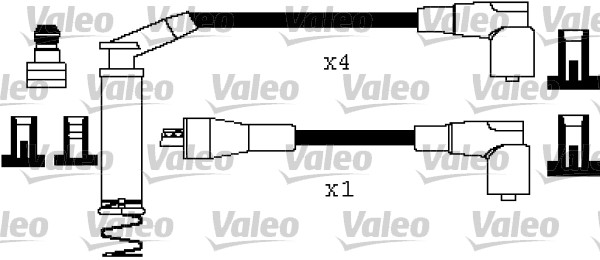 ATEŞLEME KABLO TK. OPEL CORSA 8V 88 96 - VALEO