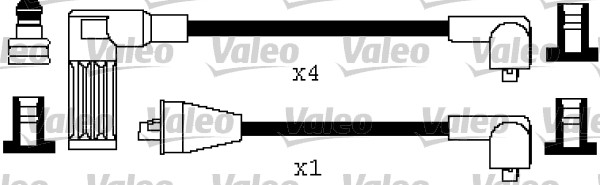 ATEŞLEME KABLO TK. FIAT UNO 8V 89 95 - VALEO