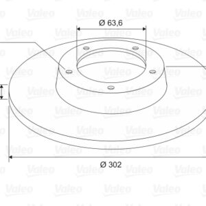 ARKA FREN DISK AYNASI MONDEO IV S MAX GALAXY 07 14 KUGA I 08 12 / EVOQUE 12-18 302mm - VALEO