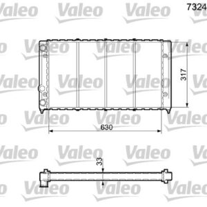 RADYATÖR VW PASSAT 1.8 88 93 - VALEO