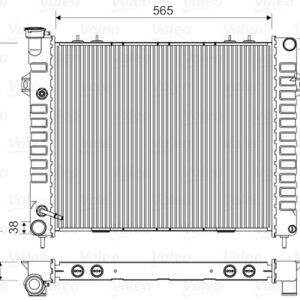 RADYATÖR JEEP GD CHEROKEE 1993 6 CYL - VALEO