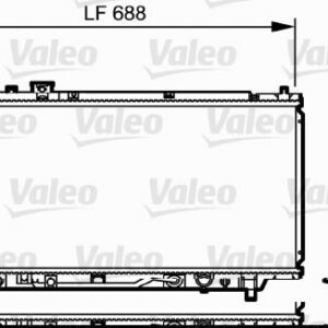 RADYATÖR MAZDA 323 BA 96 98 - VALEO