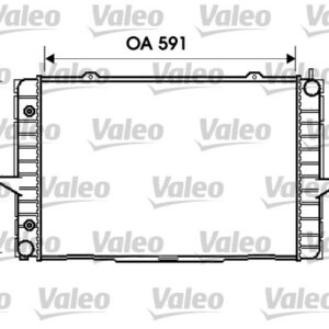 RADYATÖR VOLVO C70 I 1997-2005 S70 1996-2000 V70 I 1995-200 XC70 CROSS COUNTRY 1997-2002 - VALEO