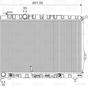 RADYATÖR HYUNDAI SONATA 08/98-10/01 - VALEO