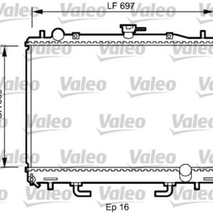 RADYATÖR MITSUBISHI PAJERO II 91 99 - VALEO