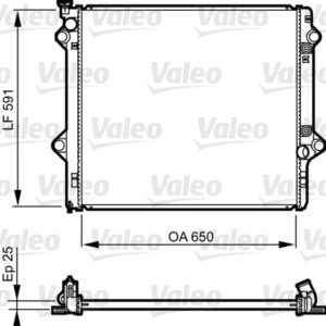 RADYATÖR TOYOTA LAND CRUISER 3.0 D-4D 2002 - VALEO