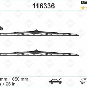 SWF X2 680 650 mm ST YT FORD GALAXY . SEAT ALHAMBRA; VW SHARAN 05; 01 - VALEO