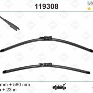 SWF VisioFlex Flat Blade X2 580 580 mm SAAB 9.3 - VALEO