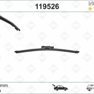 SWF VisioFlex Flat Blade X1 340 mm ARKA BMW X1. MERCEDES BENZ CLA CLS - VALEO