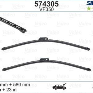 Valeo Silencio X-TRM Flat Blade VM350 X2 550 580 mm AUDI A4 CABR. 03; 02 - VALEO