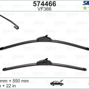 Valeo Silencio X-TRM Flat Blade VM366 X2 550 550 mm LAND ROVER DISCOVERY 3 10/04 . RANGE ROVE - VALEO