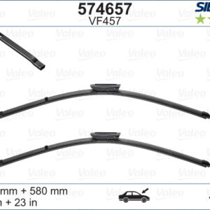 Valeo Silencio X-TRM Flat Blade VM457 X2 580 580 mm SAAB 9.5 09/07 - VALEO