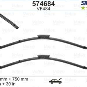 Valeo Silencio X-TRM Flat Blade VM484 X2 800 750 mm CITROEN C4 PICASSO 08 - - VALEO