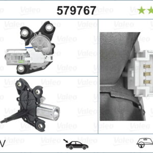 SİLECEK MOTORU ARKA CITROEN Berlingo 08 ; PEUGEOT Partner 08 - VALEO