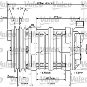 UNİVERSAL KOMPRESÖR TM13 2AG 12V - VALEO