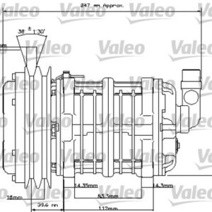 UNİVERSAL KOMPRESÖR TM15 8GR 24V - VALEO