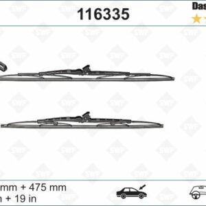 x SİLECEK SWF 50 47.5cm SPOİLERLİ ASTRA F G 03/98 - VALEO