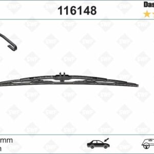 SİLECEK SWF 60cm X1 VW LT-BMW 5 SERİSİ-MERCEDES SPRINTER JAGUAR HYUNDAİ HONDA FORD FIAT CITROEN - VALEO