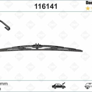 SİLECEK SWF 57.5cm x1 BRAVA-BRAVO-IDEA-MAREA-PANDA-PUNTO PALIO SAAB 9.3 9.5 - VALEO