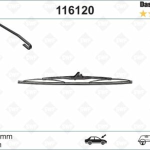 SILECEK SUPURGESI ARKA KANCALI 380mm MERCEDES W414 W463 SWF - VALEO