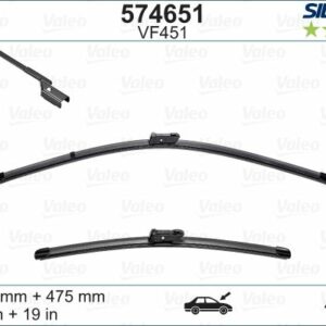 SİLECEK 650/480cm x2 FLATBLADE-MUZ TİPİ VM451 FORD MONDEO IV 07 VOLVO C70 06 - VALEO