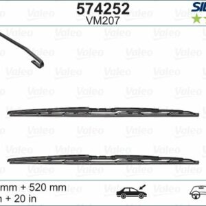 x SİLECEK SILENCIO 65 52cm x2 VM207 PEJO P607 - VALEO