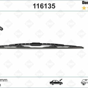 SILECEK SUPURGESI ON 600mm W124 W201 W202 S202 C209 A209 SWF - VALEO