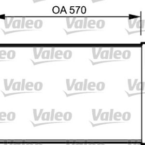 x KLİMA KONDENSERİ BIPPER-TEPEE-NEMO 1.4-1.4HDI 08 FIORINO 1.4-1.3D MJ 07 571x351X12 - VALEO