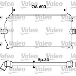 TURBO RADYATÖRÜ INTERCOOLER LGN I 1.9 DTİ-DCİ 97-01 -ESPACE 1.9 DTİ 99-02 - VALEO