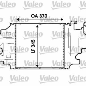 x TURBO RADYATÖRÜ INTERCOOLER CLIO II 1.5DCI 370X345 - VALEO