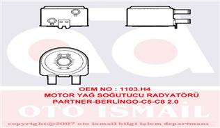 YAĞ SOĞUTUCUSU PARTNER-BERLINGO-C5-C8-206-306-307-407-XSARA-BOXER-JUMPER-EXPERT-JUMPY 2.0HDI-2.2HDI - VALEO