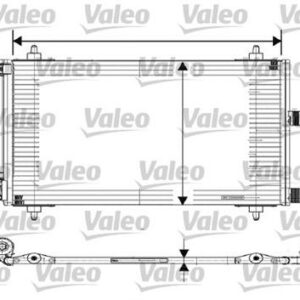 x KLİMA KONDENSERİ KURUTUCU İLE PARTNER 02 BERLINGO 02 XSARA 00-05 1.9D-2.0HDI 518x364x16 - VALEO