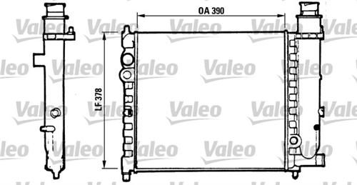 x RADYATÖR P309 1.1-1.3-1.4-1.6-1.9 85-89 390x377.5x34 - VALEO