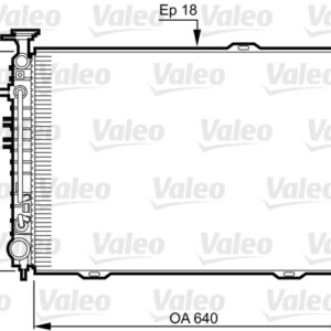 x RADYATÖR HYUNDAI TUCSON-KIA SPORTAGE 640x365x18 - VALEO