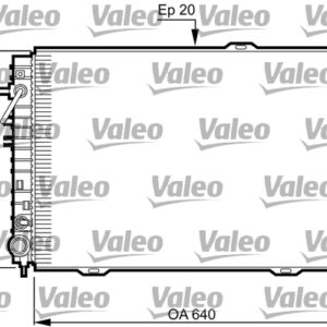 RADYATÖR HYUNDAI TUCSON-KIA SPORTAGE 04 2.0 CRDİ 640x462x18 OTOMATİK - VALEO