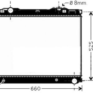 RADYATÖR KIA SORENTO 2.5 CRDİ 02 MEKANİK AC /- 640x470x26 - VALEO