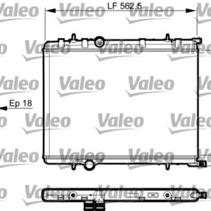 RADYATÖR P307 00 P308-PARTNER TEPEE-BERLINGO 08 C4 04 XSARA 97-05 MEK AC /- 562.5x379.2x18 - VALEO