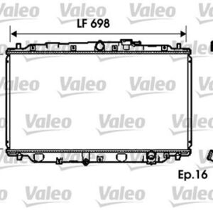 RADYATÖR HONDA PRELUDE IV 2.2 İ 16V 93-96 698x375x16 - VALEO