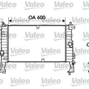 RADYATÖR MERIVA 1.3-1.7CDTI 03 AC KLİMASIZ MEK 600x370 - VALEO