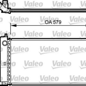 RADYATÖR STILO 1.2-1.4-1.6 16V 02 AC KLİMASIZ MEK 579x325x18 - VALEO