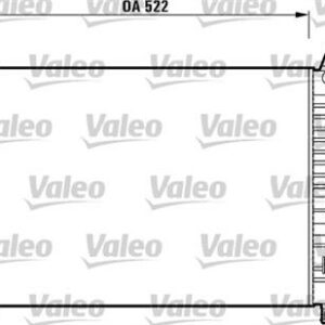 RADYATÖR PALIO 1.2-ALBEA 1.6 AC KLİMASIZ MEK 530x379x22 - VALEO