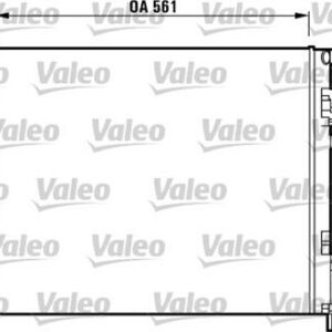 RADYATÖR TRAFIC II -VIVARO 04 1.9DTİ AC MEK 561x470x23 - VALEO